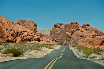 USA, Red Rock Canyon, Landstrasse