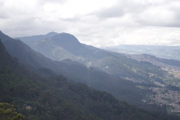Fototapeta na wymiar Columbia Mountains near Bogota
