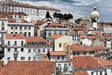 Views of Lisbon city in the morning