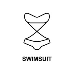 swimsuit icon. Element of summer clothes for mobile concept and web apps. Detailed swimsuit icon can be used for web and mobile. Premium icon
