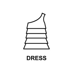 dress icon. Element of summer clothes for mobile concept and web apps. Detailed dress icon can be used for web and mobile. Premium icon
