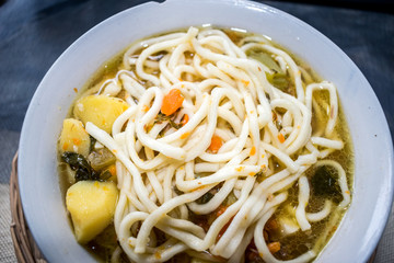Photo of Lagman dish.