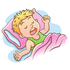 A Little boy sleeping.