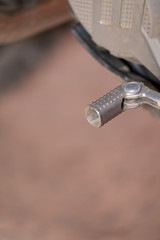 close up of a clutch pedal