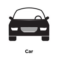 Car icon vector sign and symbol isolated on white background, Car logo concept