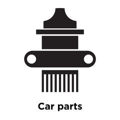Car parts icon vector sign and symbol isolated on white background, Car parts logo concept
