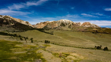 Aerial view of the Eastern Sierras from the June Lake Loop