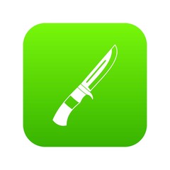 Knife icon digital green for any design isolated on white vector illustration