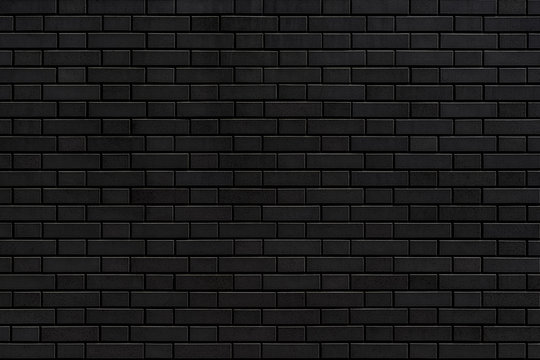 Black stone brick texture and background