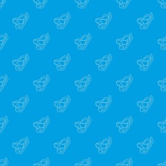 Diving mask pattern vector seamless blue repeat for any use