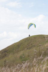 Decolagem de paraglider