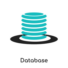 Database Analysing icon vector sign and symbol isolated on white background, Database Analysing logo concept