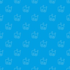 Radio baby monitor pattern vector seamless blue repeat for any use