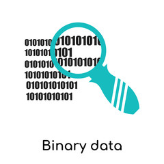 Binary data search symbol icon vector sign and symbol isolated on white background, Binary data search symbol logo concept