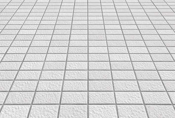 Outdoor White stone block floor pattern and background