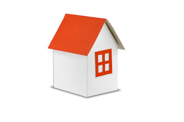 Home Paper Model isolated on white background