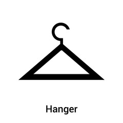 Hanger icon vector sign and symbol isolated on white background, Hanger logo concept