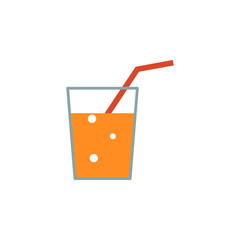 juice flat icon. Element of beach holidays colored icon for mobile concept and web apps. Detailed juice flat icon can be used for web and mobile. Premium icon