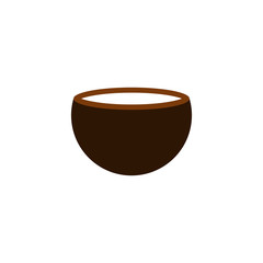 coconut flat icon. Element of beach holidays colored icon for mobile concept and web apps. Detailed coconut flat icon can be used for web and mobile. Premium icon