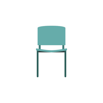chair flat icon. Element of furniture colored icon for mobile concept and web apps. Detailed chair flat icon can be used for web and mobile. Premium icon