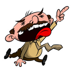 Angry Boss Cartoon Vector