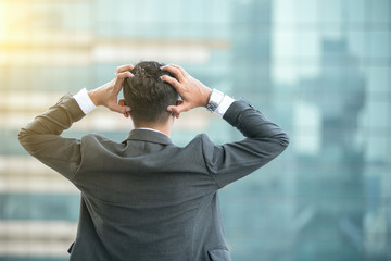 Stressed businessman.