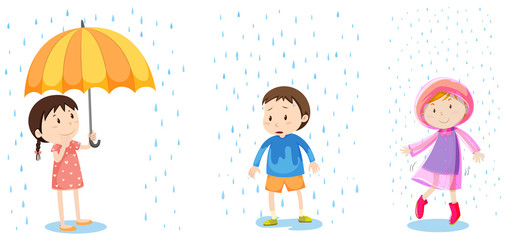 A Set of Rain Protection