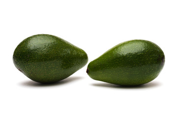 Avocado on a white background
