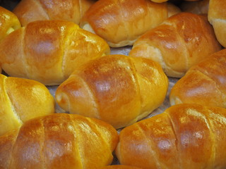 Delicious bread at the bakery      