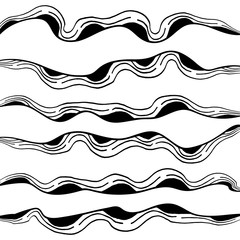 Abstract lines equalizer doodle