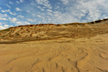 Sunset in the Lithuanian reserve Curonian Spit