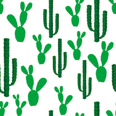 Seamless backgrounds with cactus flowers
