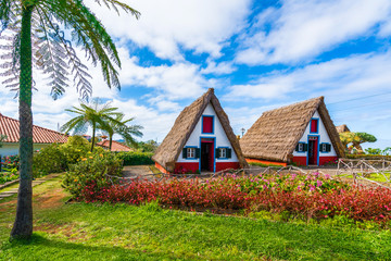 Fototapeta na wymiar Traditional rural house, Santana Municipal Council, Madeira island, Portugal