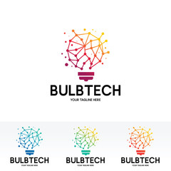 Bulb Tech Logo Design Template