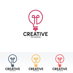 Creative Bulb Logo Design Template