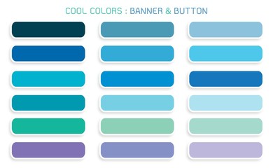 Vector Set of Banner and Botton for Web Templates
