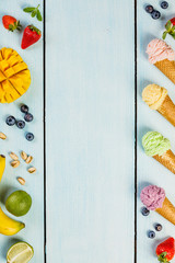 Variety of ice cream