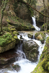 detail of waterfall on morcone sassinoro