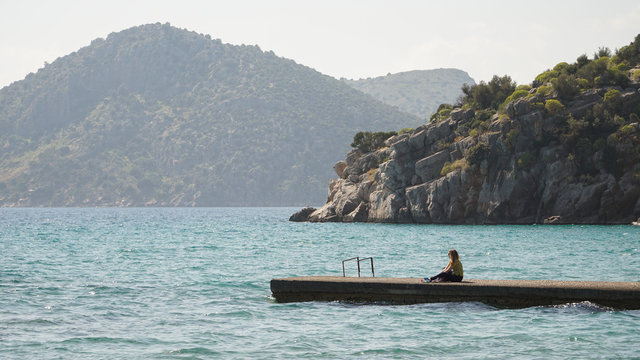 Views over Tolo Bay in Greece.