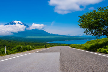 富士山と山中湖