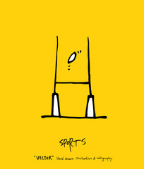 스포츠 포스터 / 손으로 그린 스포츠 그림