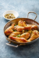 Hot fried chicken legs