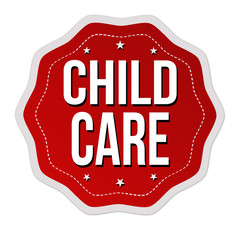 Child care label or sticker