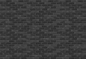 Fototapeta na wymiar Black Brick Wall Background
