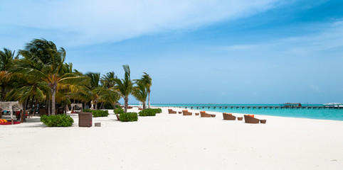 Obraz na płótnie Canvas Paradise beach. Maldives