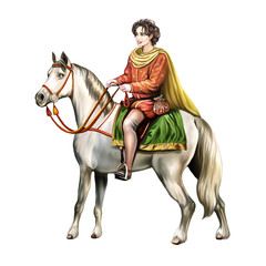 prince on a white horse © Liliya