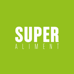 Naklejka premium super aliment