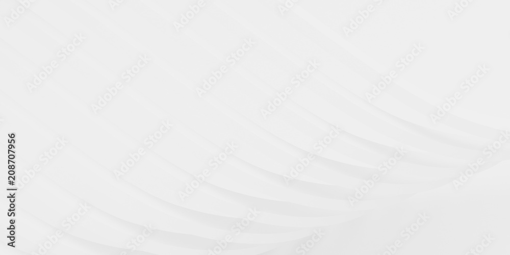 Leinwandbilder abstract of white curved architectural pattern background,concept of future modern facade design on 