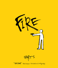 스포츠 포스터 / 손으로 그린 스포츠 그림