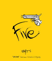 스포츠 포스터 / 손으로 그린 스포츠 그림